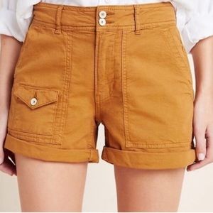 Anthropologie Wanderer Shorts in ochre